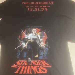 Stranger Things 2025 L T-Shirt Limited Edition 12/31/25 NEW Years Final Netflix